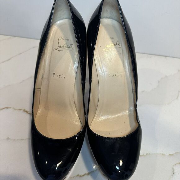 Christian Louboutin Classic black pumps Platform Size 38.5 - Picture 9 of 14